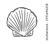 Scallop Shell Logo. Seashell...