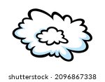 steam ring in comic style.... | Shutterstock .eps vector #2096867338