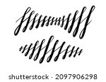 lettering squiggles and swirls. ... | Shutterstock .eps vector #2097906298