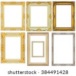 set of vintage frame isolated... | Shutterstock . vector #384491428