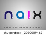 modern flat minimal alphabet... | Shutterstock .eps vector #2030009462