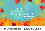 autumn sale background layout... | Shutterstock .eps vector #1200531565