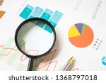 businessman working data chart... | Shutterstock . vector #1368797018
