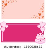 heart and cake banner... | Shutterstock .eps vector #1930038632