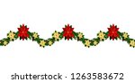 christmas horizontal seamless... | Shutterstock .eps vector #1263583672
