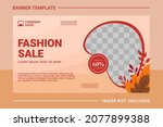 fashion web banner design... | Shutterstock .eps vector #2077899388
