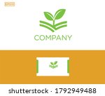 modern logo leaf  stock vector... | Shutterstock .eps vector #1792949488