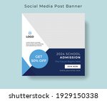 school admission square banner. ... | Shutterstock .eps vector #1929150338