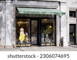 Small photo of Barcelona, Spain-April 29, 2023. Zimmermann, Australian luxury fashion brand founded in 1991 by sisters Nicky and Simone Zimmermann. Logo on the entrance facade.