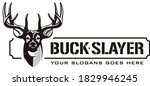 Buck Deer Hunting Logo. Fresh and Unique Buck Deer Template. Great for use as Your Deer hunting Activity. 