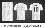white football jersey sport... | Shutterstock .eps vector #2160435265