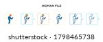 woman file vector icon in 6... | Shutterstock .eps vector #1798465738