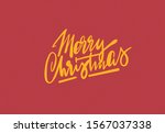 merry christmas illustration... | Shutterstock . vector #1567037338