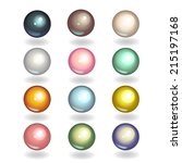 colored pearls | Shutterstock .eps vector #215197168