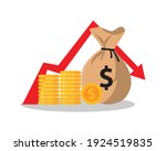concept of financial crisis ... | Shutterstock .eps vector #1924519835