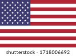 usa flag vector graphic.... | Shutterstock .eps vector #1718006692
