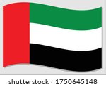 waving flag of uae vector... | Shutterstock .eps vector #1750645148