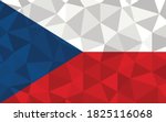 low poly czechia flag vector... | Shutterstock .eps vector #1825116068