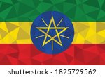 low poly ethiopia flag vector... | Shutterstock .eps vector #1825729562