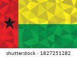 low poly guinea bissau flag... | Shutterstock .eps vector #1827251282