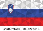 low poly slovenia flag vector... | Shutterstock .eps vector #1835225818