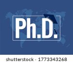 phd degree symbol with... | Shutterstock .eps vector #1773343268
