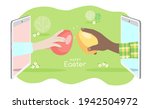 happy easter greeting vector... | Shutterstock .eps vector #1942504972
