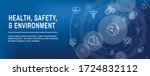 health safety and environment... | Shutterstock .eps vector #1724832112