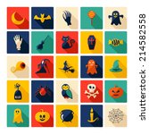 halloween symbols collection.... | Shutterstock . vector #214582558