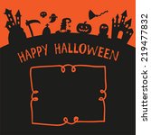 happy halloween poster | Shutterstock .eps vector #219477832