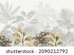 Tropical Leaf Wallpaper Design  ...