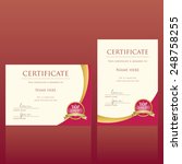 certificate vector template | Shutterstock .eps vector #248758255