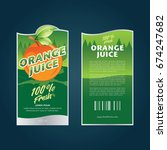 fruit label template | Shutterstock .eps vector #674247682