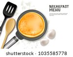 cooking pancake vector... | Shutterstock .eps vector #1035585778
