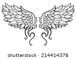 angel's wing | Shutterstock . vector #214414378