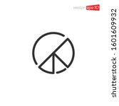 pie circle chart icon design... | Shutterstock .eps vector #1601609932