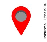 pin point icon. red map... | Shutterstock .eps vector #1746546248