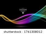 abstract shiny color spectrum... | Shutterstock .eps vector #1761308012