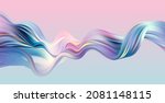 Abstract Blue And Pink Swirl...