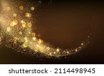 abstract shiny color gold wave... | Shutterstock .eps vector #2114498945