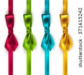 set of shiny satin ribbon on... | Shutterstock .eps vector #371615242