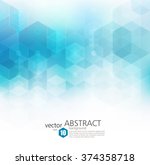 vector abstract geometric... | Shutterstock .eps vector #374358718