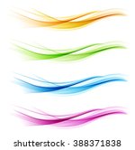 set of abstract color wave... | Shutterstock .eps vector #388371838