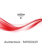 Vector Abstract Color Red Wave...