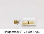Message In Bottle Isolated On...