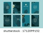 set of elegant brochure  card ... | Shutterstock .eps vector #1712099152