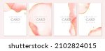 set of romantic pink watercolor ... | Shutterstock .eps vector #2102824015
