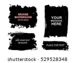 set of black paint  ink brush... | Shutterstock .eps vector #529528348