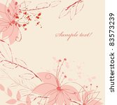 romantic flower background | Shutterstock .eps vector #83573239