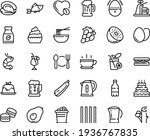 food line icon set   hot cup ... | Shutterstock .eps vector #1936767835